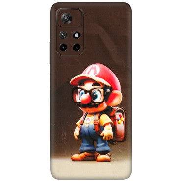 Xiaomi Redmi Phone Skins (All Models) - Little Mario - 3D Embossed Finish (L-119) Redmi Note 11T 5G