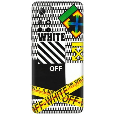 Xiaomi Redmi Phone Skins (All Models) - White Off Abstract - 3D Embossed Finish (L-172) Redmi Note 11T 5G