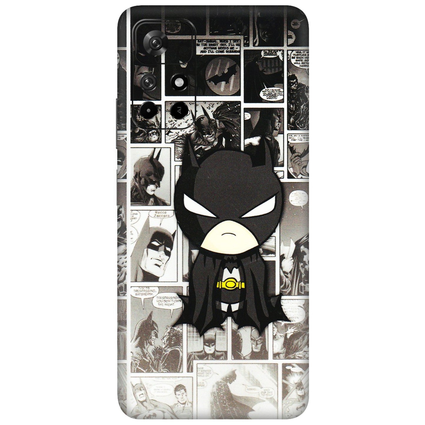 Xiaomi Redmi Phone Skins (All Models) - Toon Batman - 3D Embossed Finish (L-182) Redmi Note 11T 5G