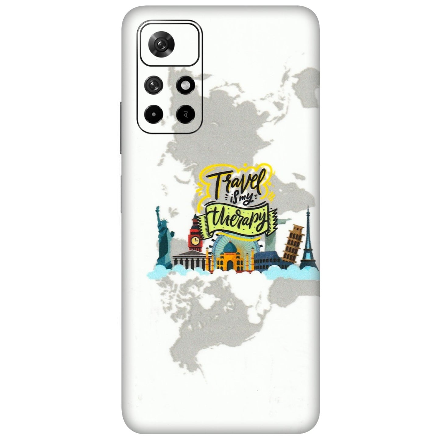 Xiaomi Redmi Phone Skins (All Models) - Travel Therapy - 3D Embossed Finish (L-199) Redmi Note 11T 5G