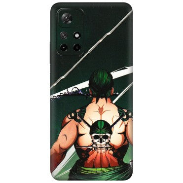Xiaomi Redmi Phone Skins (All Models) - Zoro Anime - 3D Embossed Finish (L-23) Redmi Note 11T 5G