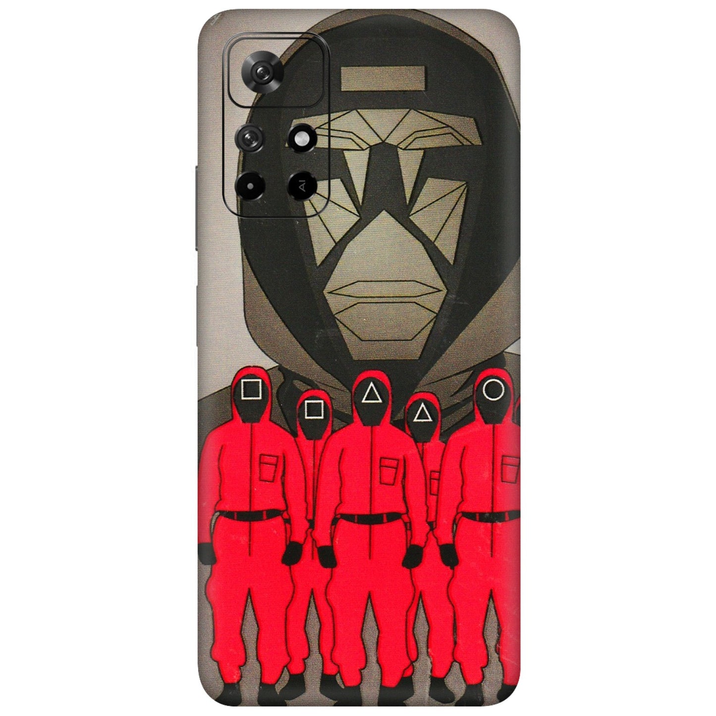 Xiaomi Redmi Phone Skins (All Models) - Squid Game Hero - 3D Embossed Finish (L-245) Redmi Note 11T 5G