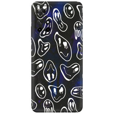Xiaomi Redmi Phone Skins (All Models) - Distorted Smileys - 3D Embossed Finish (L-92) Redmi Note 11T 5G