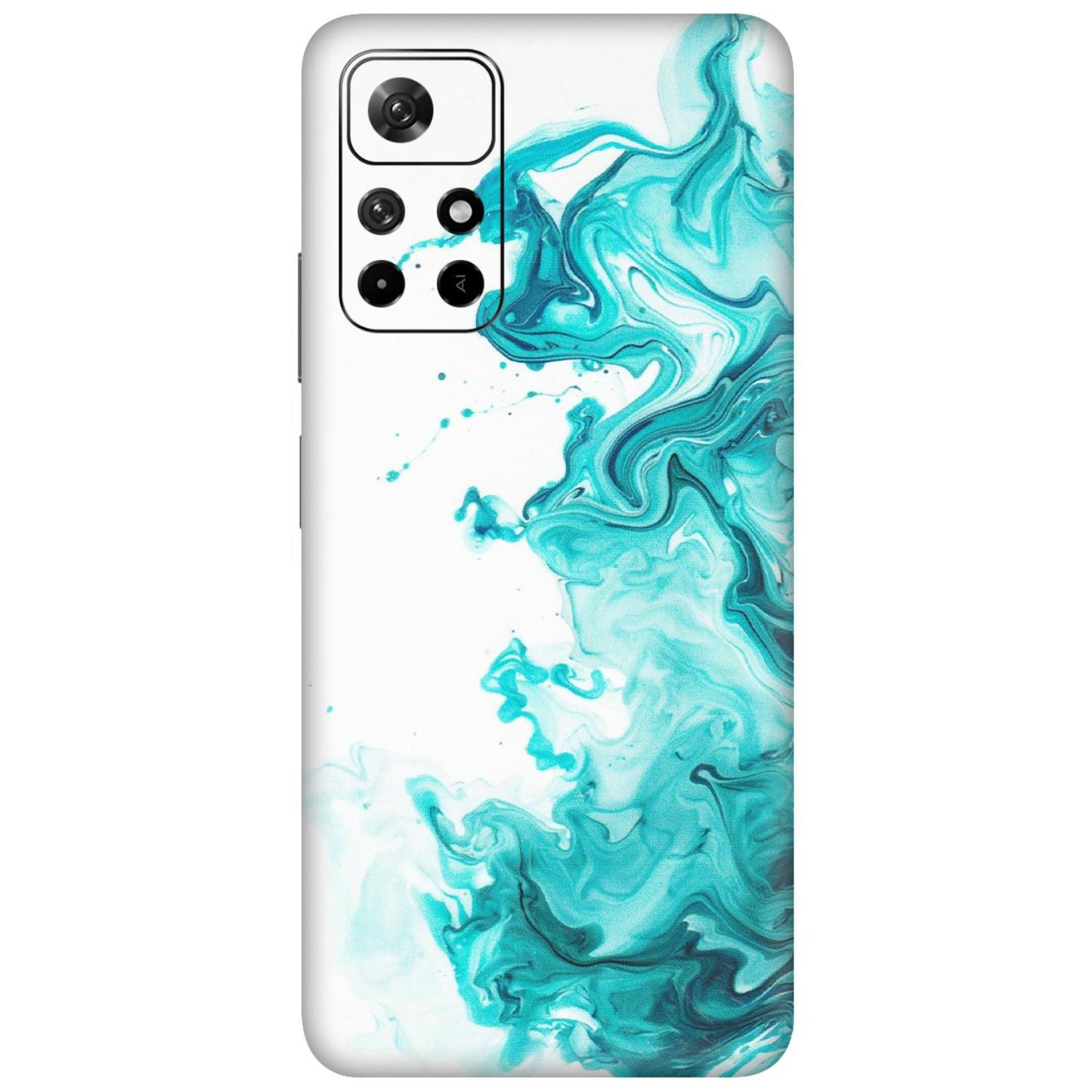 Xiaomi Redmi Phone Skins (All Models) - Sky Blue Abstract Colour - Matte Finish (M-146) Redmi Note 11T 5G