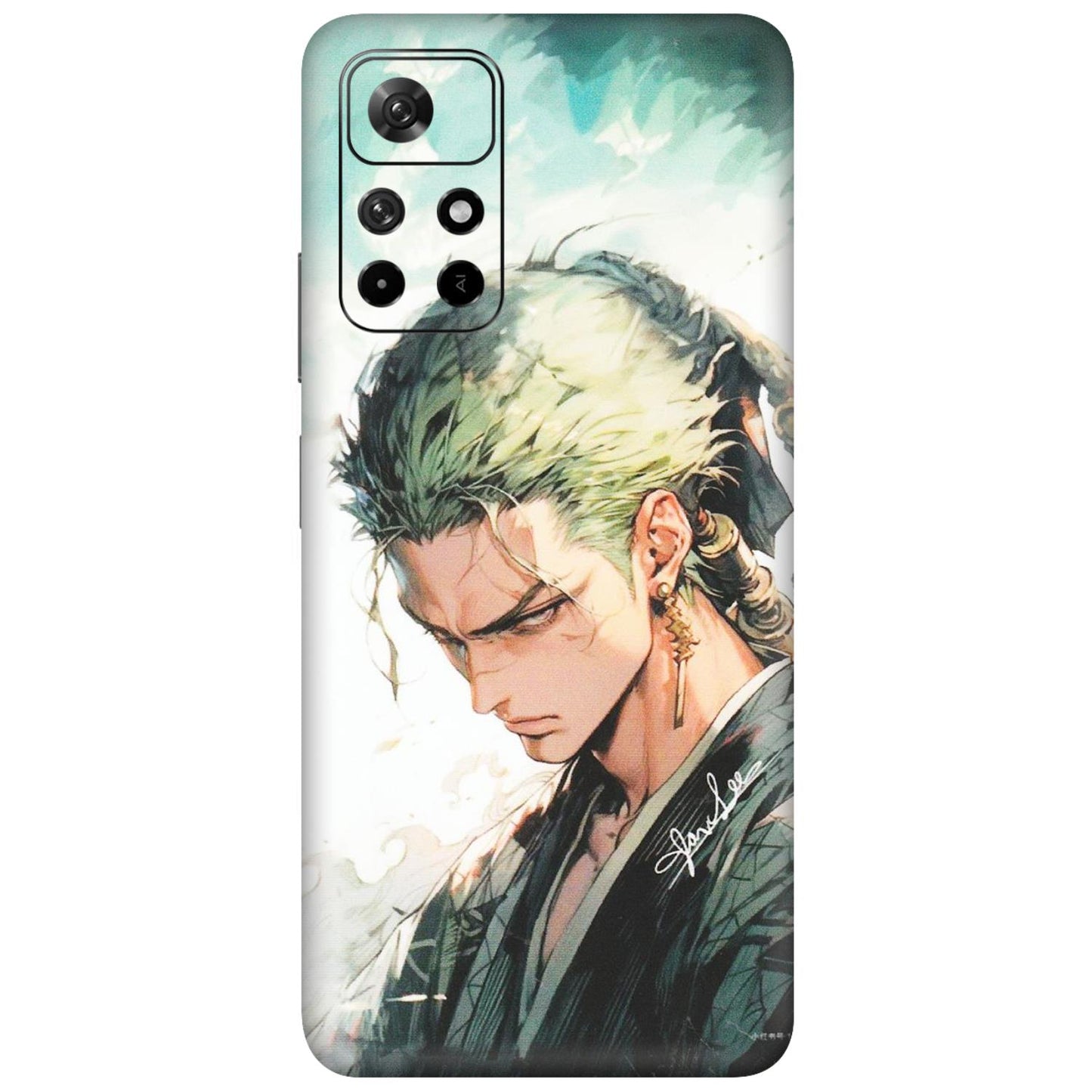 Xiaomi Redmi Phone Skins (All Models) - Pirate Hunter One Piece Anime - Matte Finish (M-157) Redmi Note 11T 5G