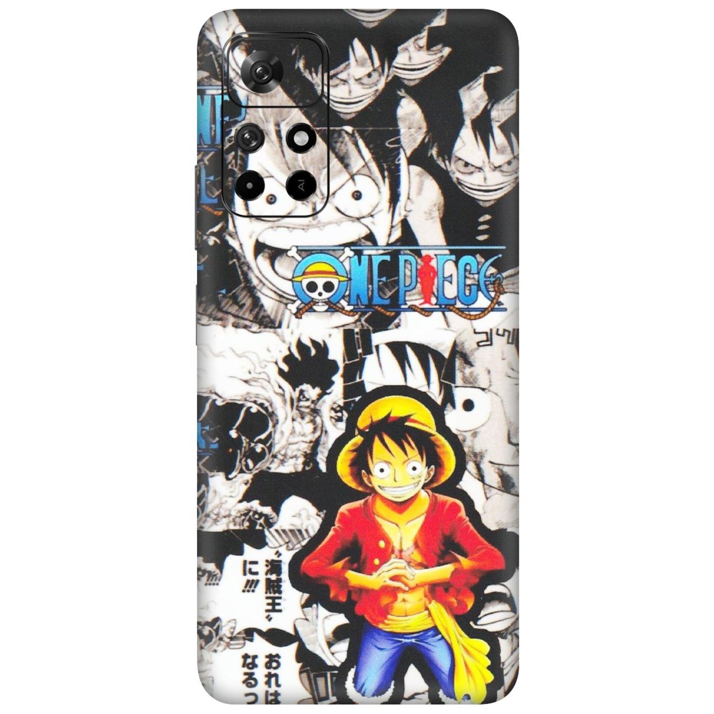 Xiaomi Redmi Phone Skins (All Models) - One Piece B&W - Matte Finish (M-63) Redmi Note 11T 5G