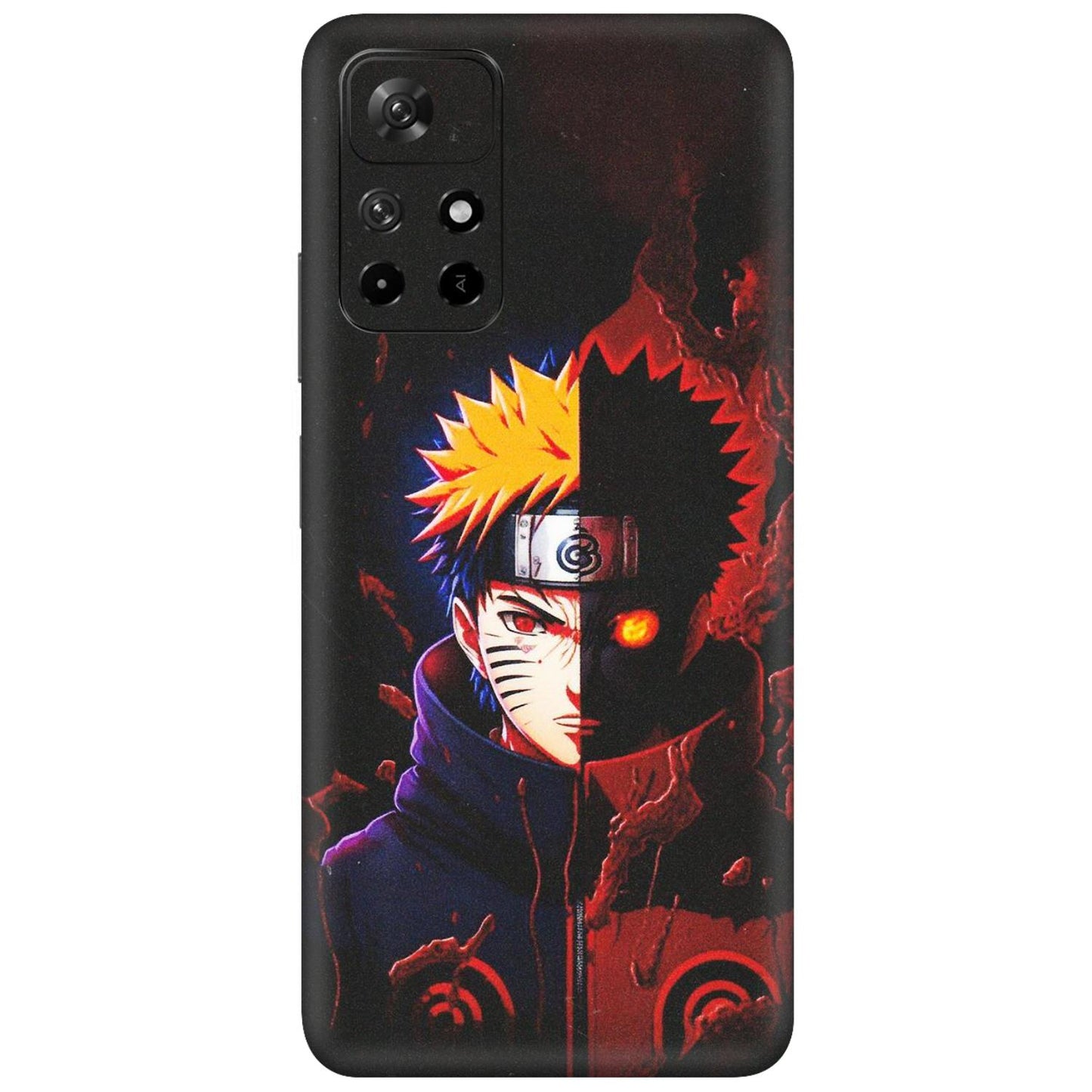 Xiaomi Redmi Phone Skins (All Models) - Naruto X Evil - Matte Finish (M-70) Redmi Note 11T 5G