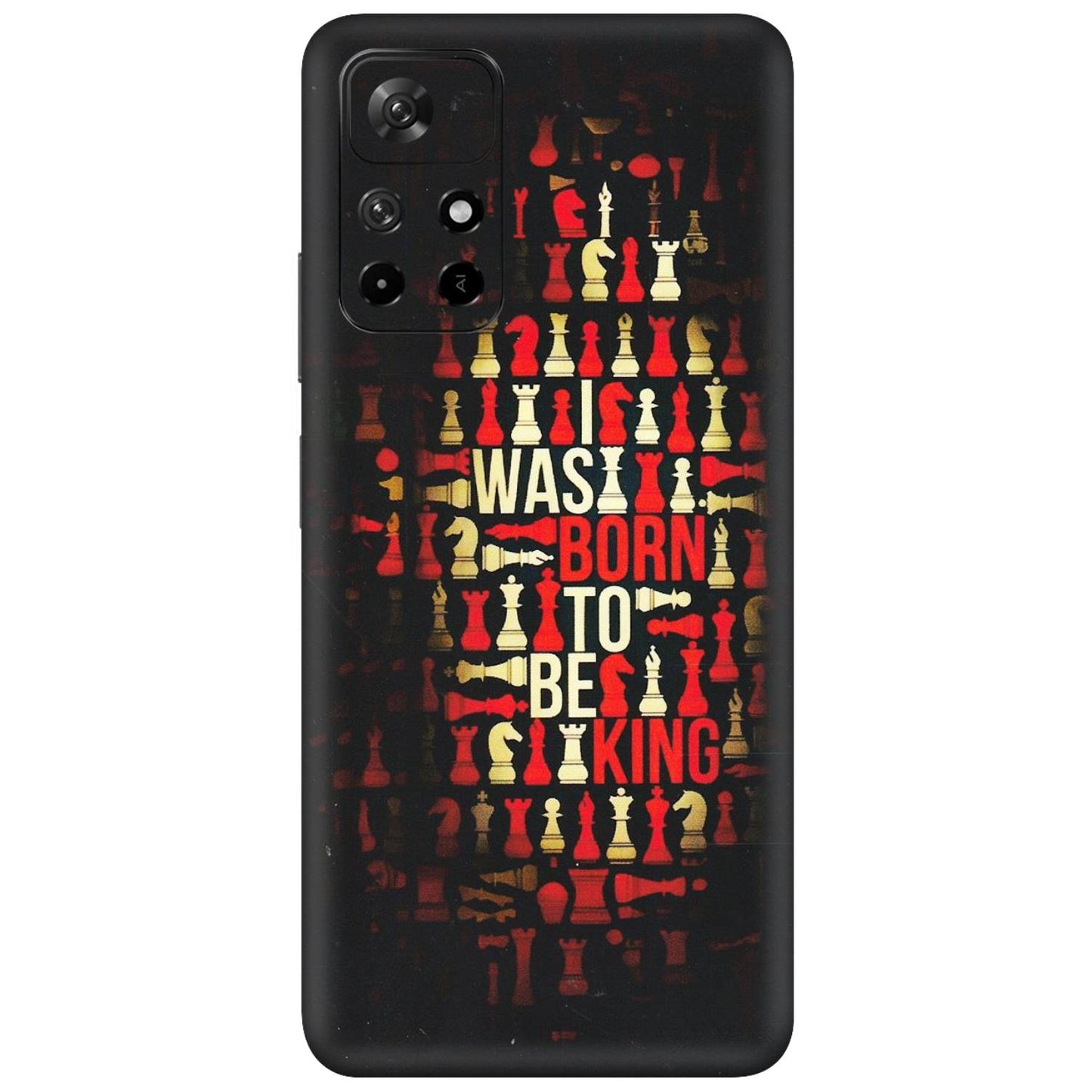 Xiaomi Redmi Phone Skins (All Models) - Born To Be King - Matte Finish (M-73) Redmi Note 11T 5G