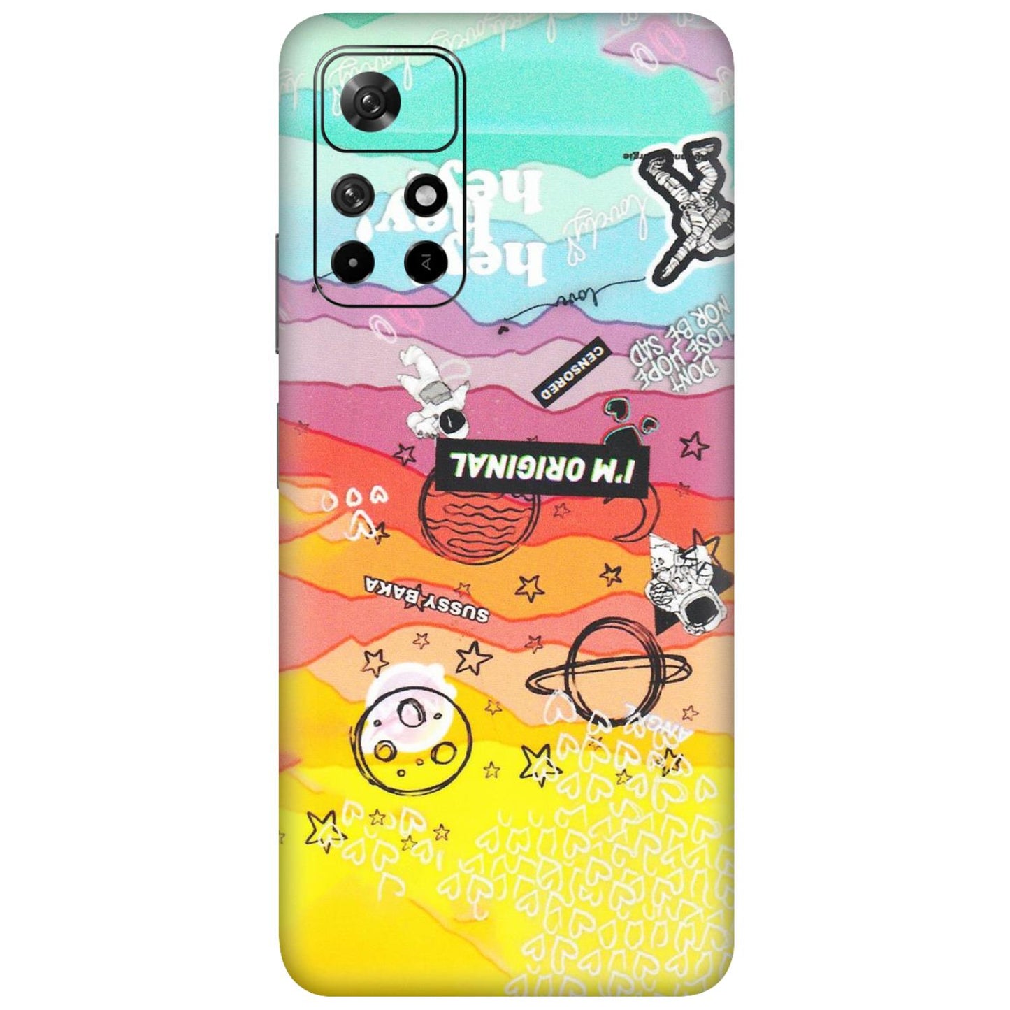 Xiaomi Redmi Phone Skins (All Models) - The Original Astronaut - Matte Finish (M-79) Redmi Note 11T 5G