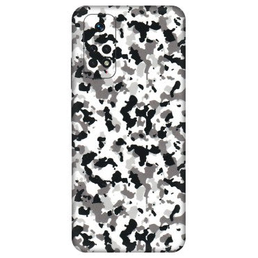 Xiaomi Redmi Phone Skins (All Models) - White Black Camouflage - 3D Embossed Finish (L-18) Redmi Note 11