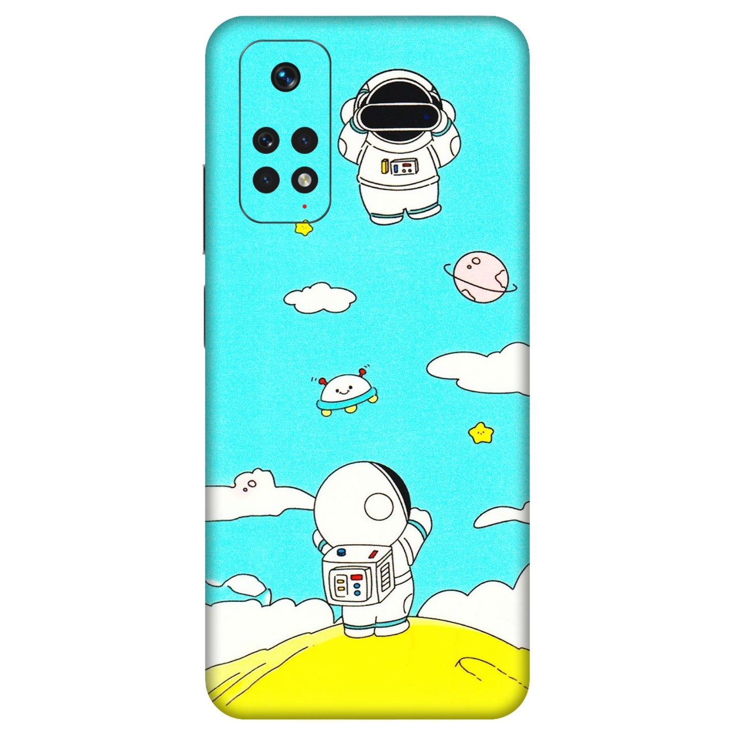 Xiaomi Redmi Phone Skins (All Models) - Blue Skies Astro Float - 3D Embossed Finish (L-230) Redmi Note 11