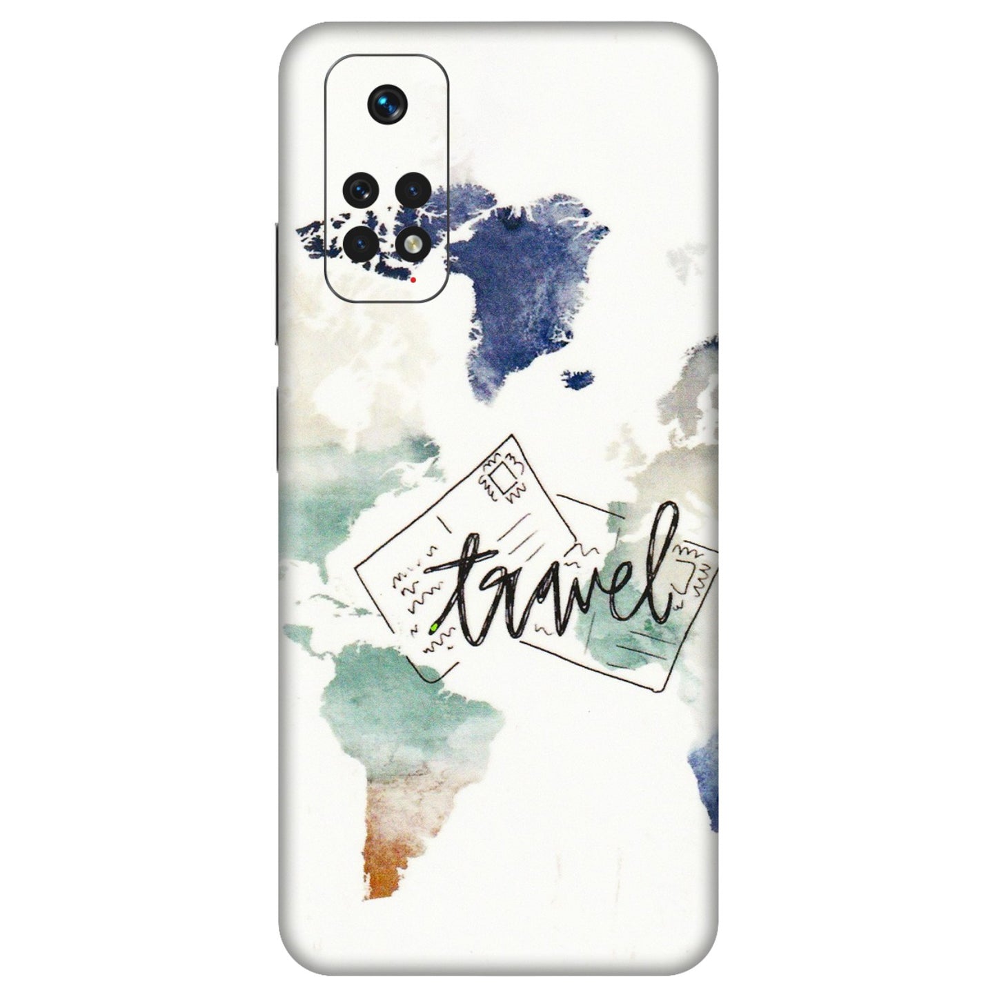 Xiaomi Redmi Phone Skins (All Models) - Travel The World - 3D Embossed Finish (L-232) Redmi Note 11