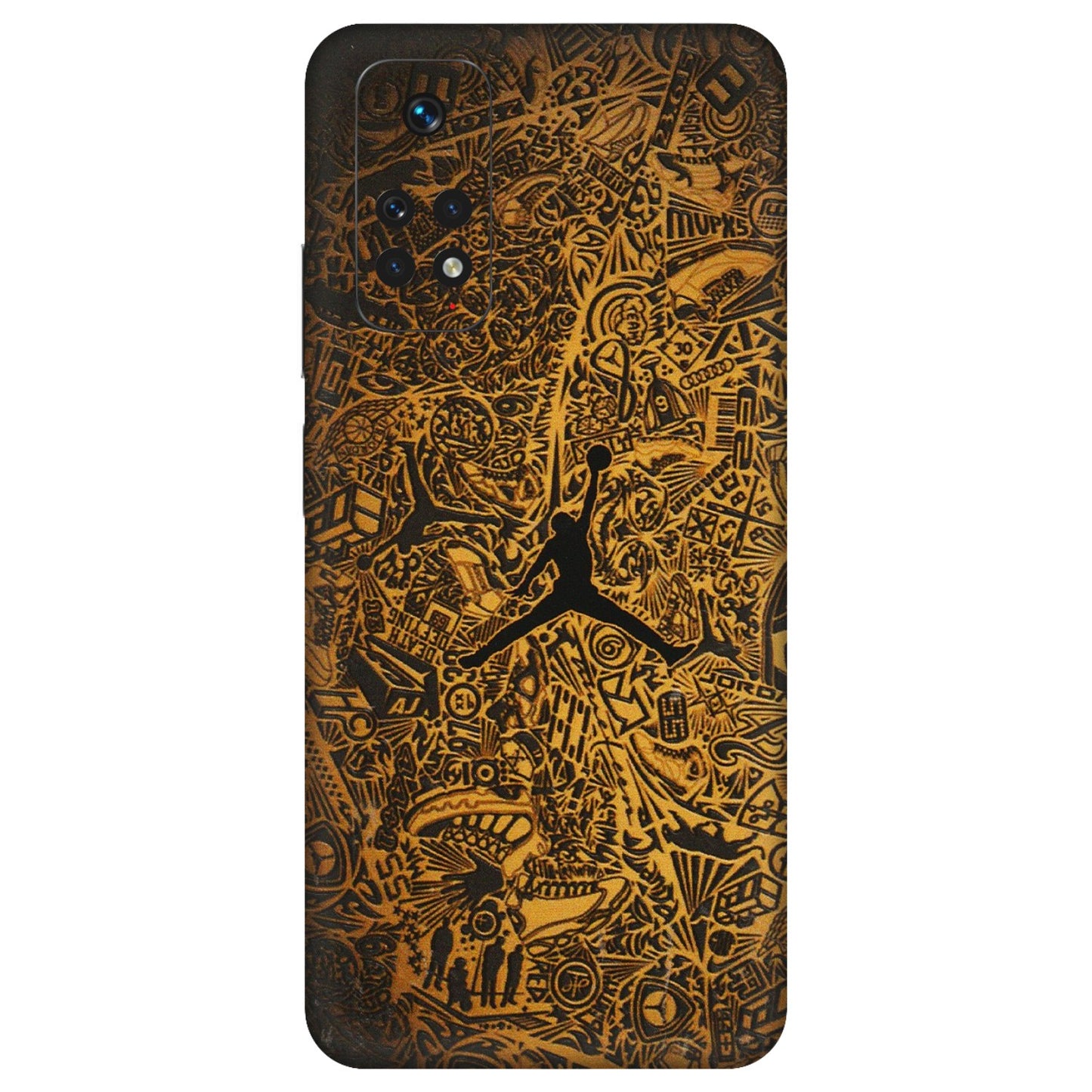 Xiaomi Redmi Phone Skins (All Models) - Premium Gold Basketball Player - 3D Embossed Finish (L-236) Redmi Note 11