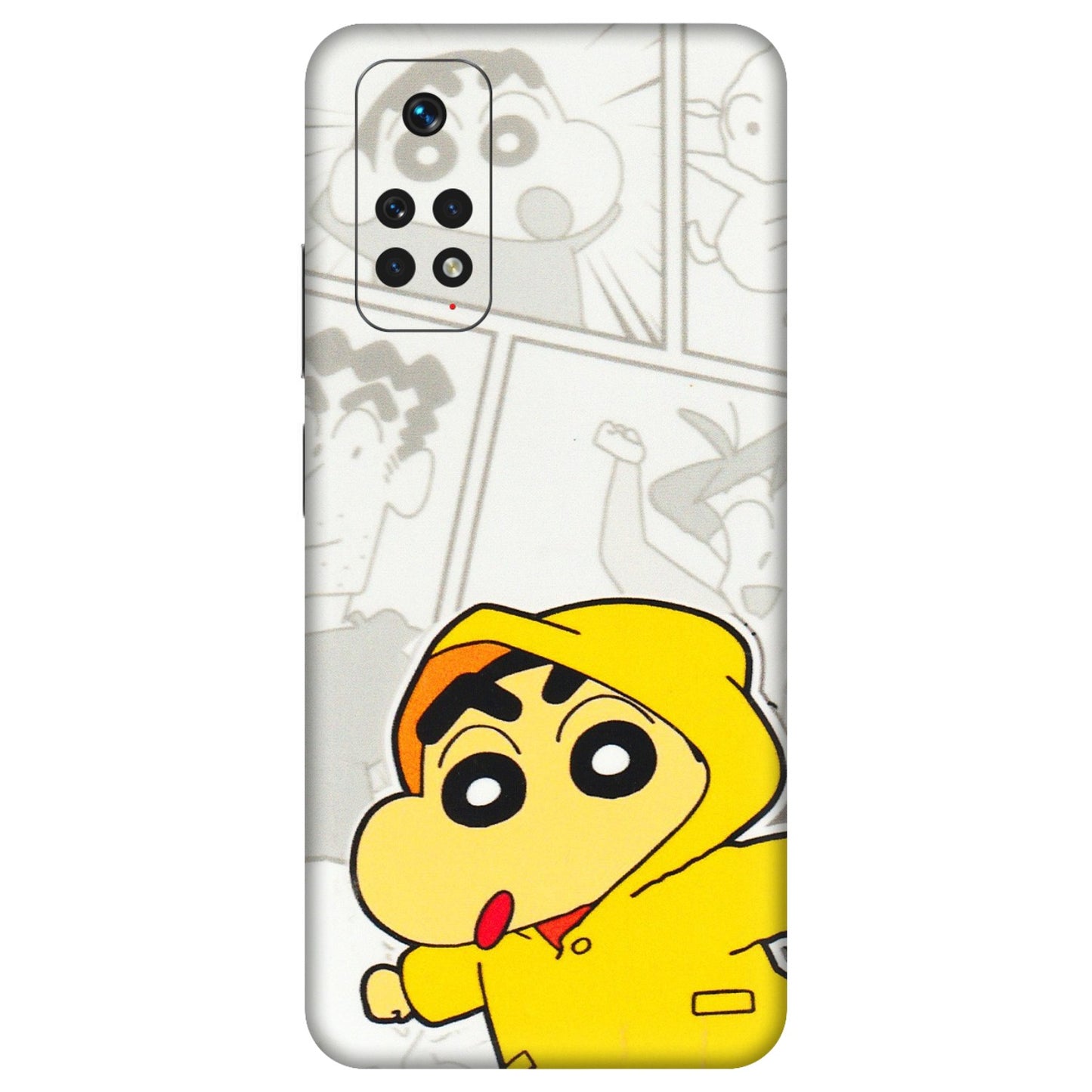 Xiaomi Redmi Phone Skins (All Models) - Yellow Shinchan Comic - 3D Embossed Finish (L-246) Redmi Note 11