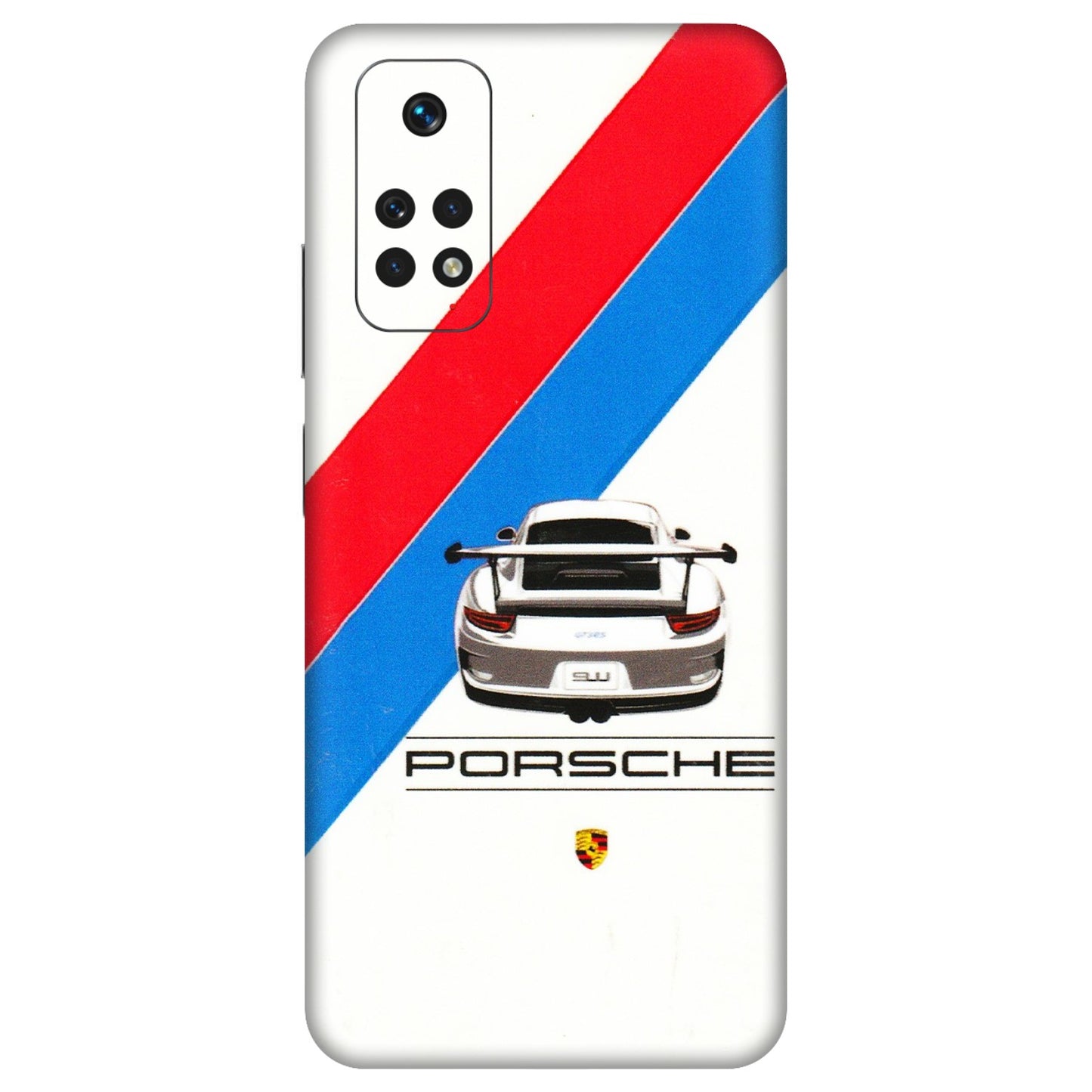 Xiaomi Redmi Phone Skins (All Models) - Porche Car Sober Logo - 3D Embossed Finish (L-248) Redmi Note 11