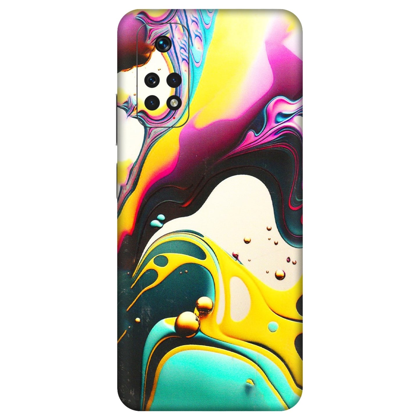 Xiaomi Redmi Phone Skins (All Models) - Multicolor Abstract pattern - 3D Embossed Finish (L-254) Redmi Note 11