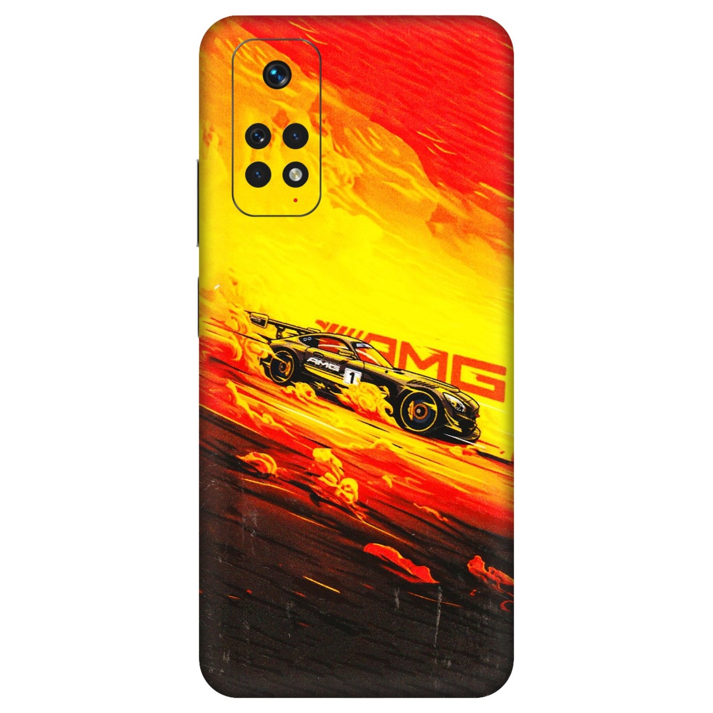 Xiaomi Redmi Phone Skins (All Models) - AMG Car Speed Cover - 3D Embossed Finish (L-256) Redmi Note 11