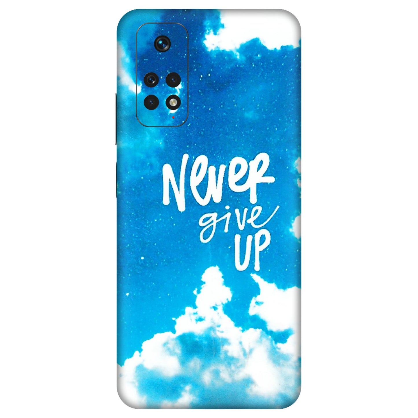Xiaomi Redmi Phone Skins (All Models) - Never Give Up - 3D Embossed Finish (L-279) Redmi Note 11