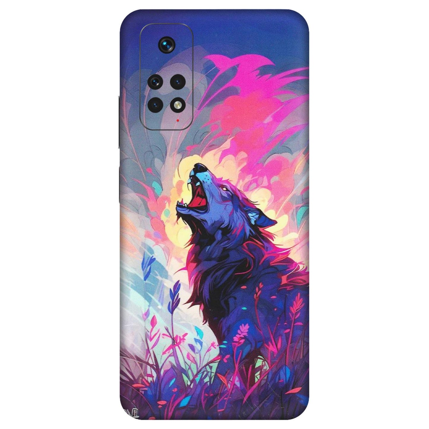 Xiaomi Redmi Phone Skins (All Models) - New Wild Wolf Abstract - Matte Finish (M-125) Redmi Note 11