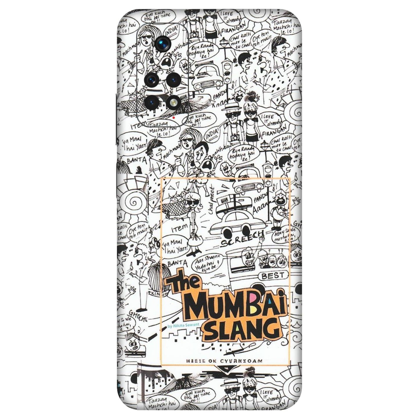 Xiaomi Redmi Phone Skins (All Models) - The Mumbai Slang - Matte Finish (M-142) Redmi Note 11