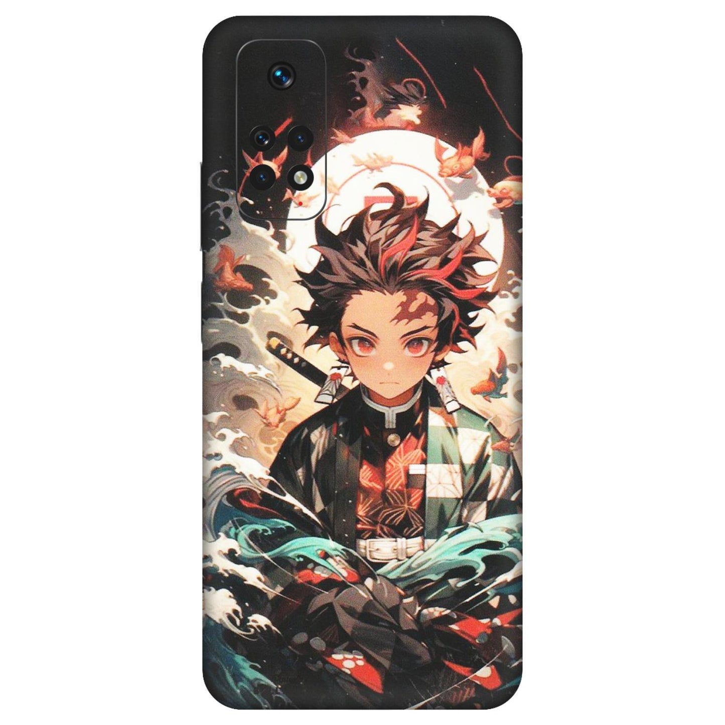 Xiaomi Redmi Phone Skins (All Models) - Tanjiro Demon Slayer Anime - Matte Finish (M-158) Redmi Note 11