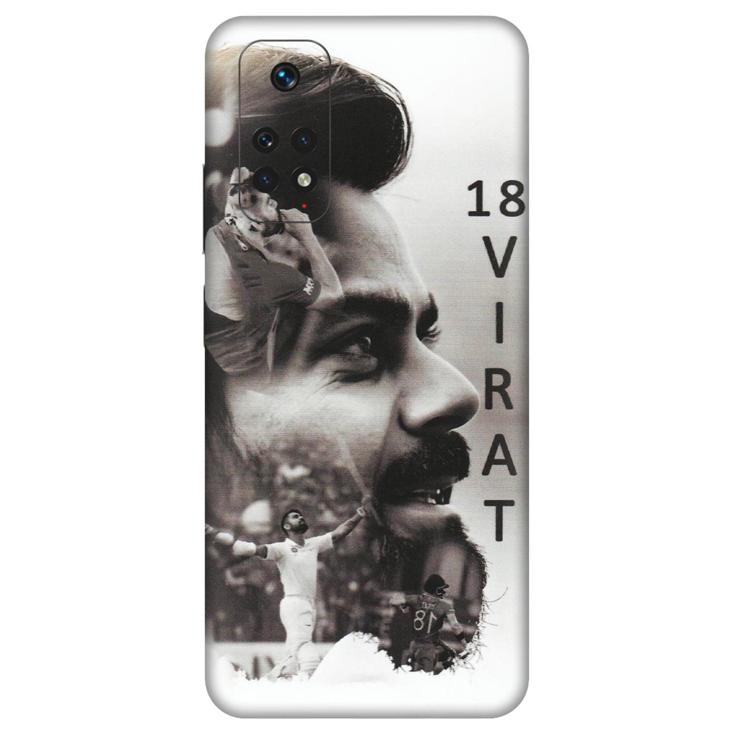 Xiaomi Redmi Phone Skins (All Models) - Virat Kohli Cricketer - Matte Finish (M-163) Redmi Note 11