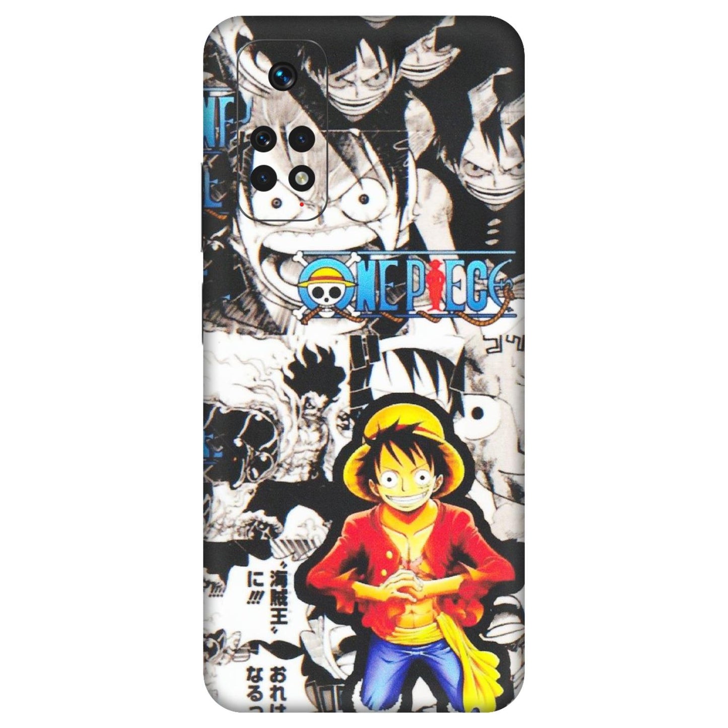 Xiaomi Redmi Phone Skins (All Models) - One Piece B&W - Matte Finish (M-63) Redmi Note 11