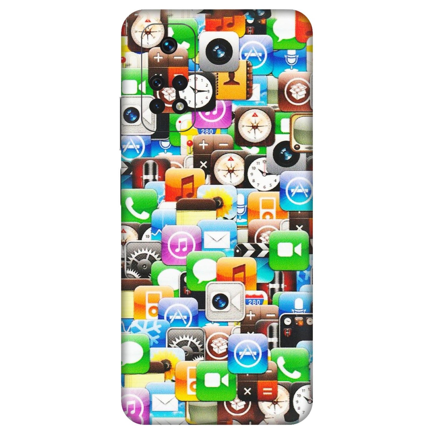 Xiaomi Redmi Phone Skins (All Models) - All Apple Icons - Matte Finish (M-93) Redmi Note 11