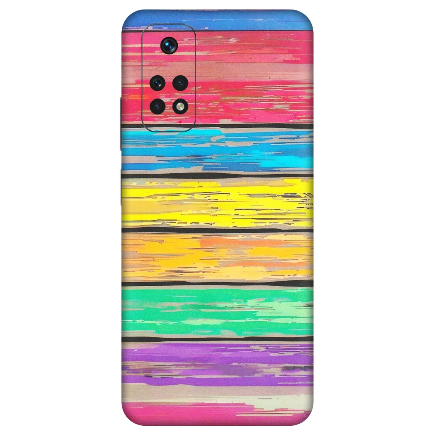 Xiaomi Redmi Phone Skins (All Models) - Multi Colour Wooden Wall - Matte Finish (M-96) Redmi Note 11
