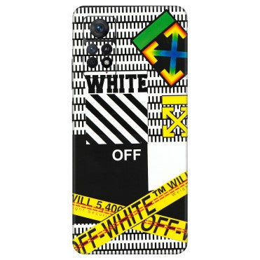 Xiaomi Redmi Phone Skins (All Models) - White Off Abstract - 3D Embossed Finish (L-172) Redmi Note 11 Pro