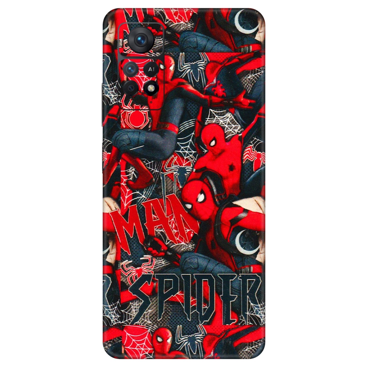 Xiaomi Redmi Phone Skins (All Models) - SpiderMan Cool - 3D Embossed Finish (L-188) Redmi Note 11 Pro