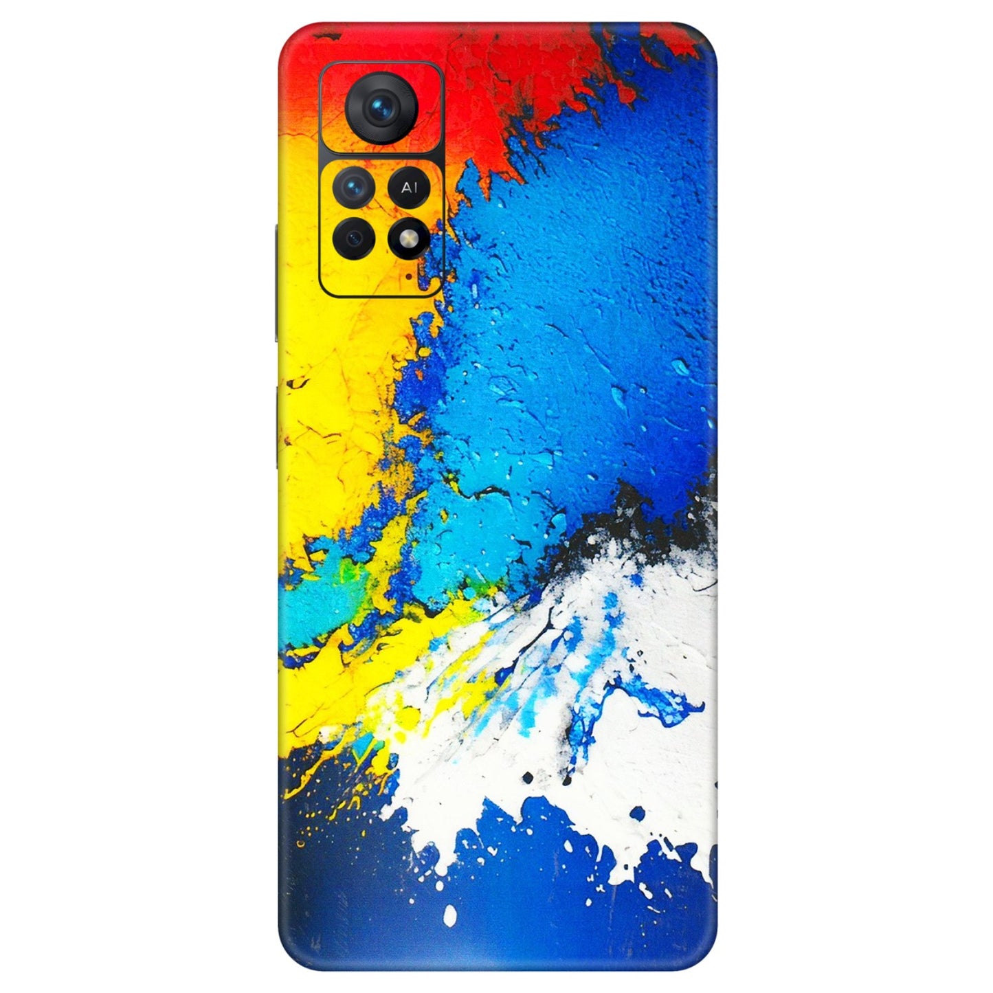 Xiaomi Redmi Phone Skins (All Models) - Acrylic Paint Spill - 3D Embossed Finish (L-229) Redmi Note 11 Pro