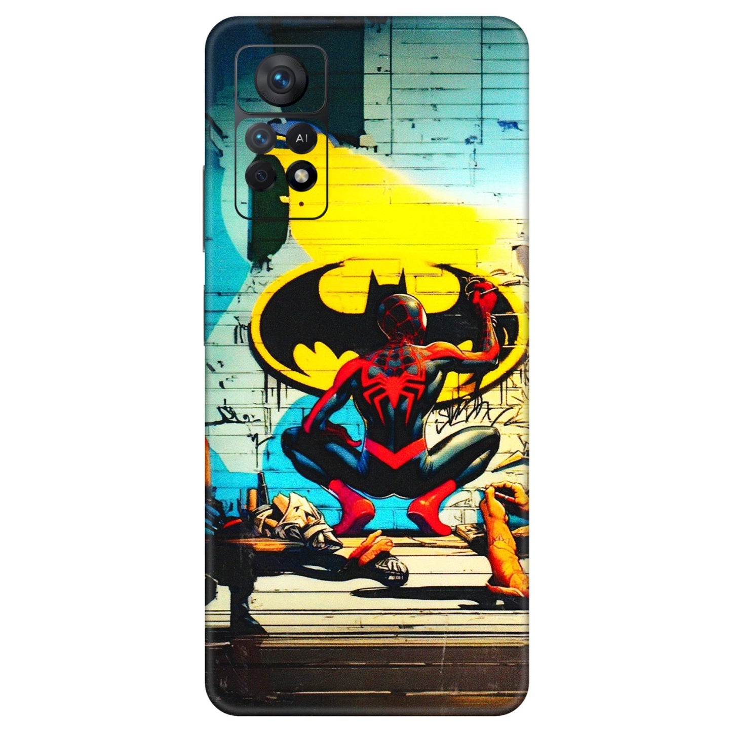 Xiaomi Redmi Phone Skins (All Models) - New Spiderman Bat Logo - 3D Embossed Finish (L-309) Redmi Note 11 Pro