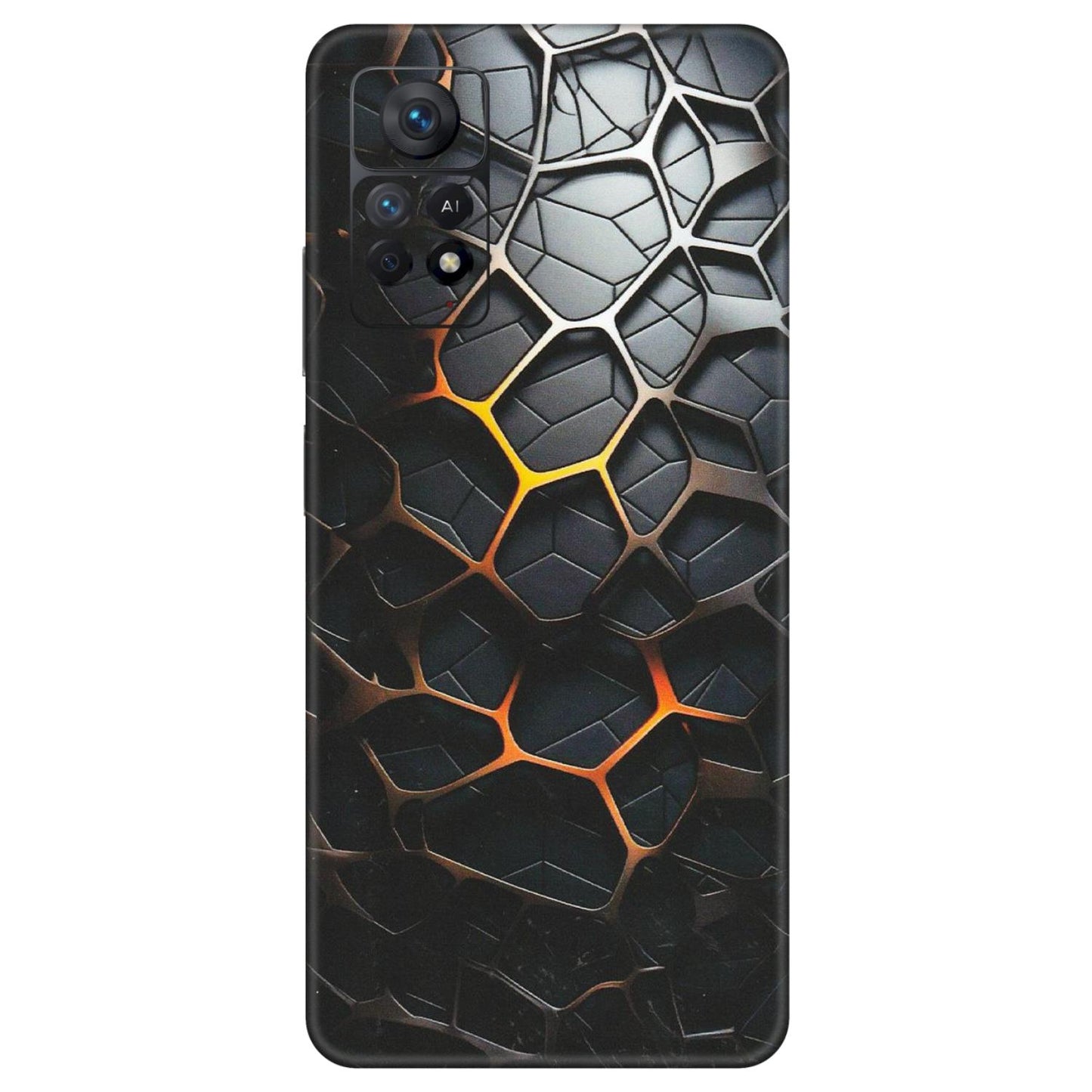 Xiaomi Redmi Phone Skins (All Models) - New Abstract Graphite Tiles - Matte Finish (M-130) Redmi Note 11 Pro