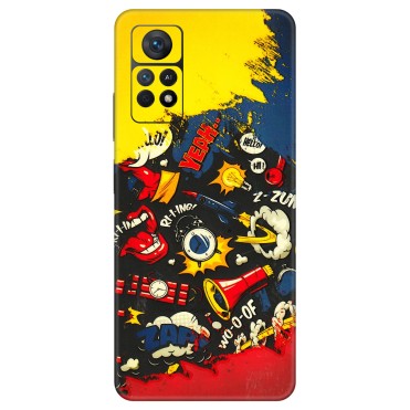 Xiaomi Redmi Phone Skins (All Models) - Pacific Doodle Art - 3D Embossed Finish (L-120) Redmi Note 11 Pro Plus 5G