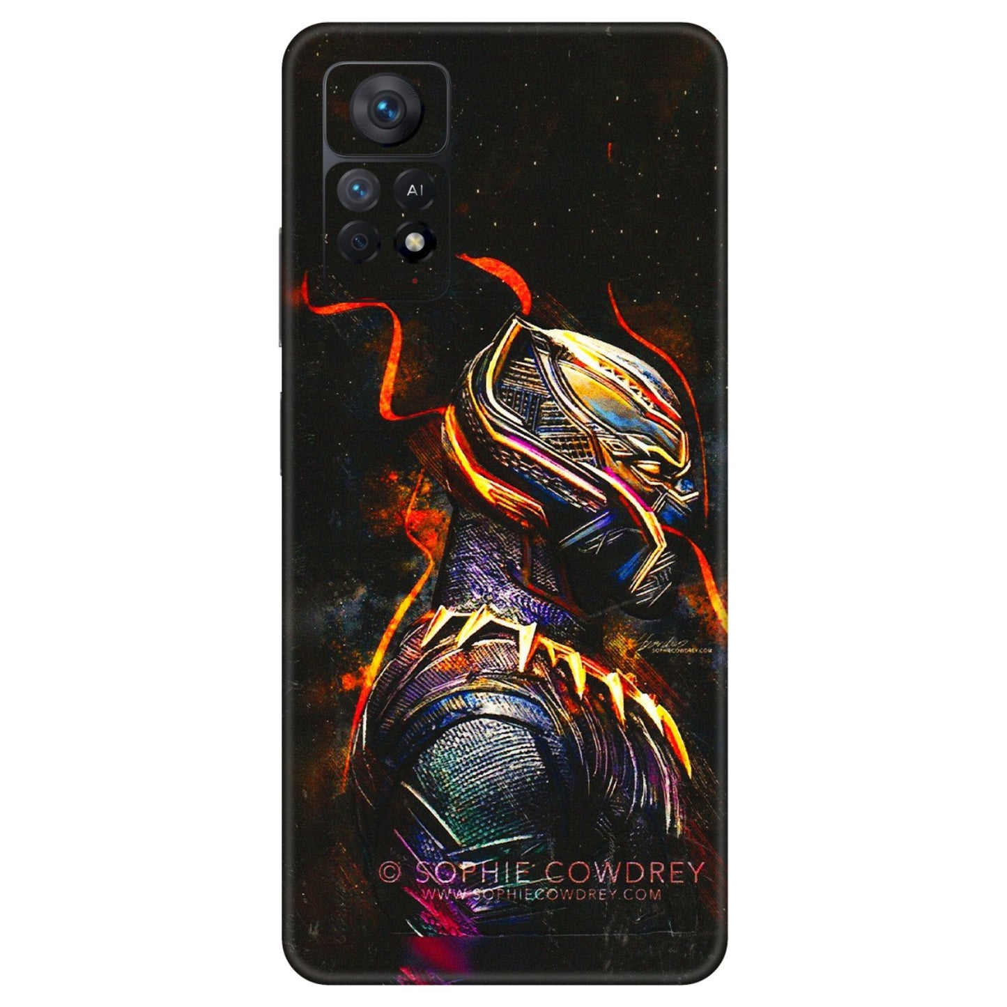 Xiaomi Redmi Phone Skins (All Models) - Black Panther - 3D Embossed Finish (L-190) Redmi Note 11 Pro Plus 5G