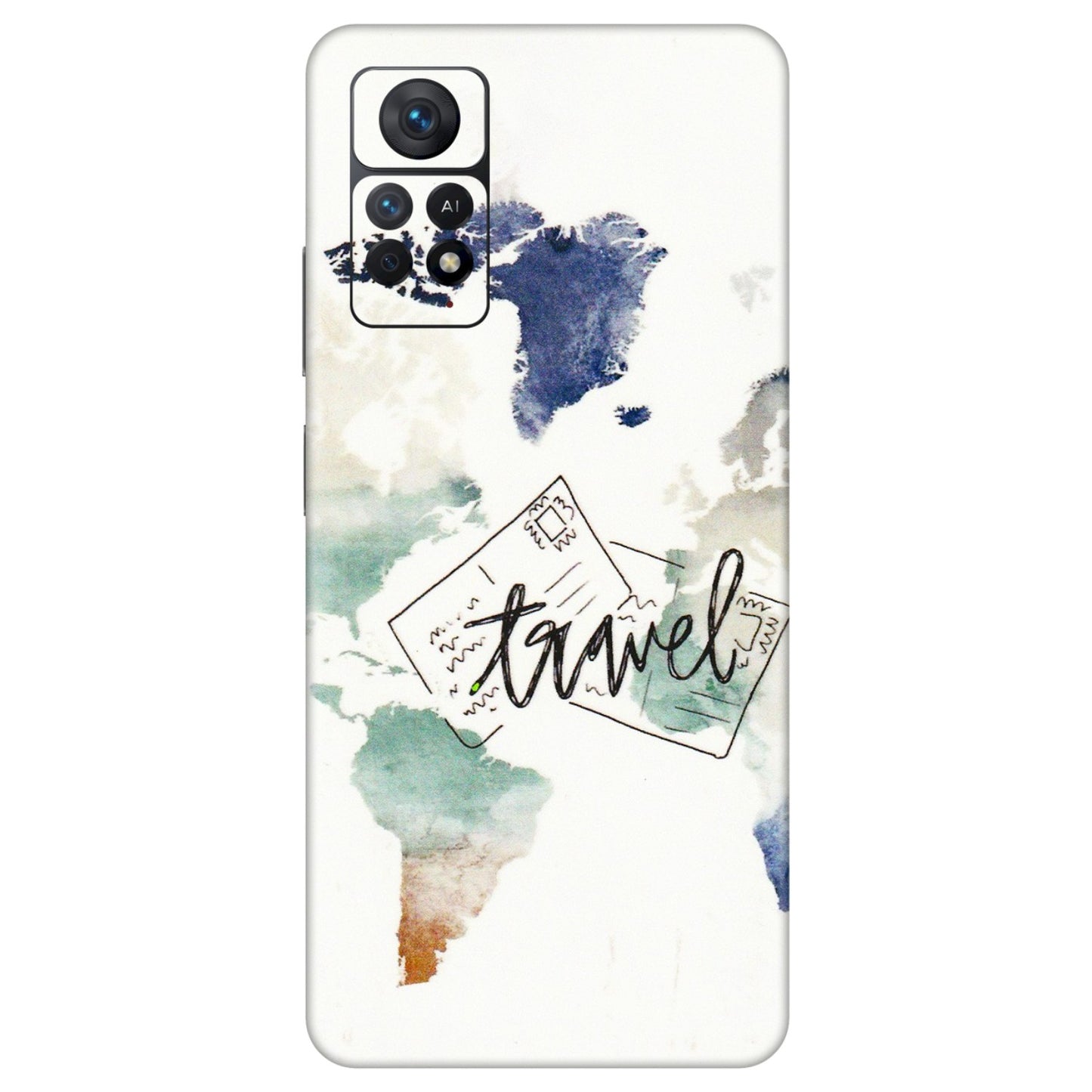 Xiaomi Redmi Phone Skins (All Models) - Travel The World - 3D Embossed Finish (L-232) Redmi Note 11 Pro Plus 5G