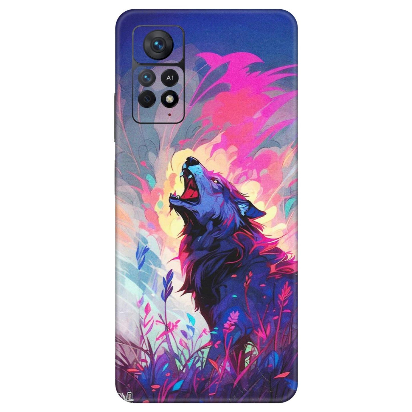 Xiaomi Redmi Phone Skins (All Models) - New Wild Wolf Abstract - Matte Finish (M-125) Redmi Note 11 Pro Plus 5G