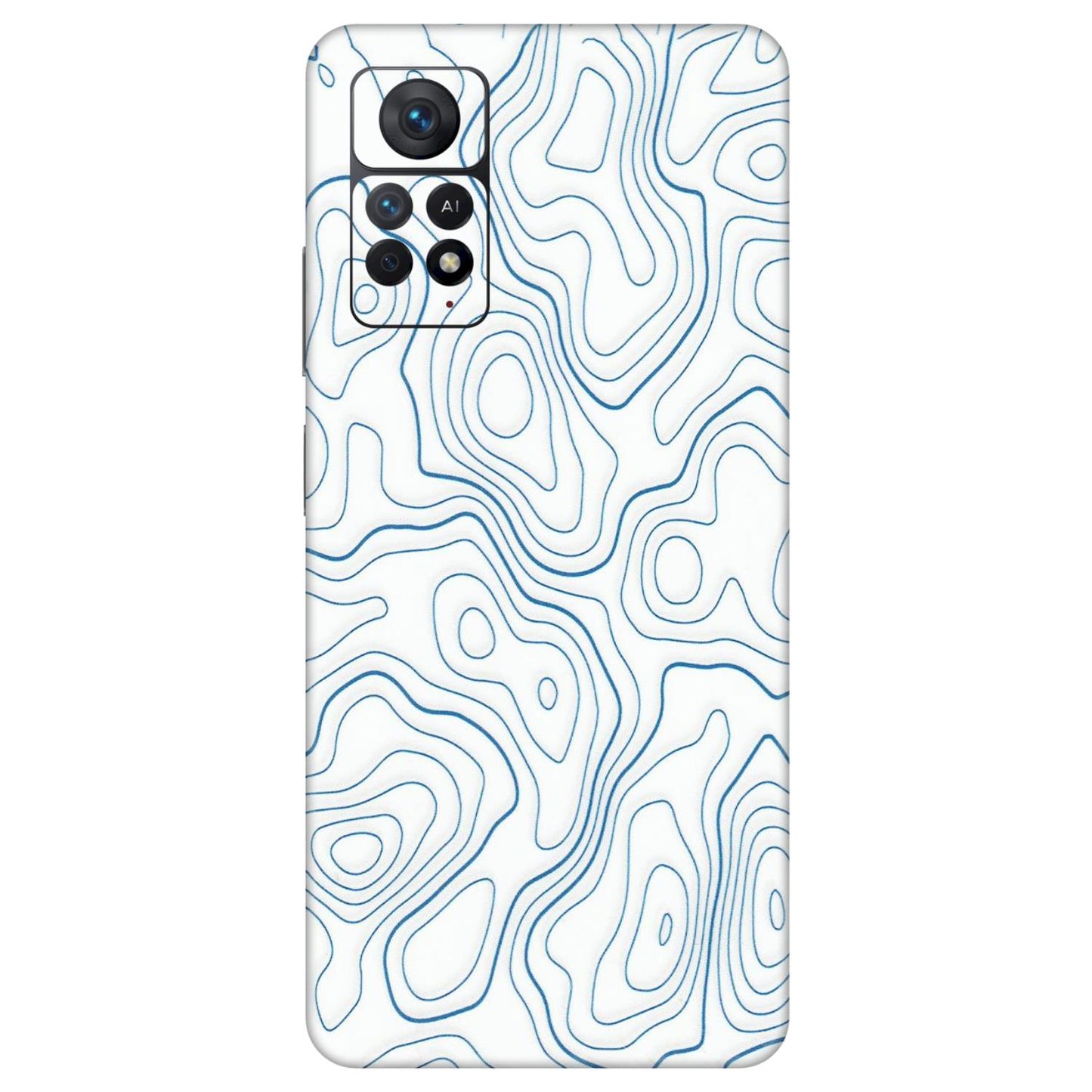 Xiaomi Redmi Phone Skins (All Models) - Blue And White Swirls - Matte Finish (M-139) Redmi Note 11 Pro Plus 5G