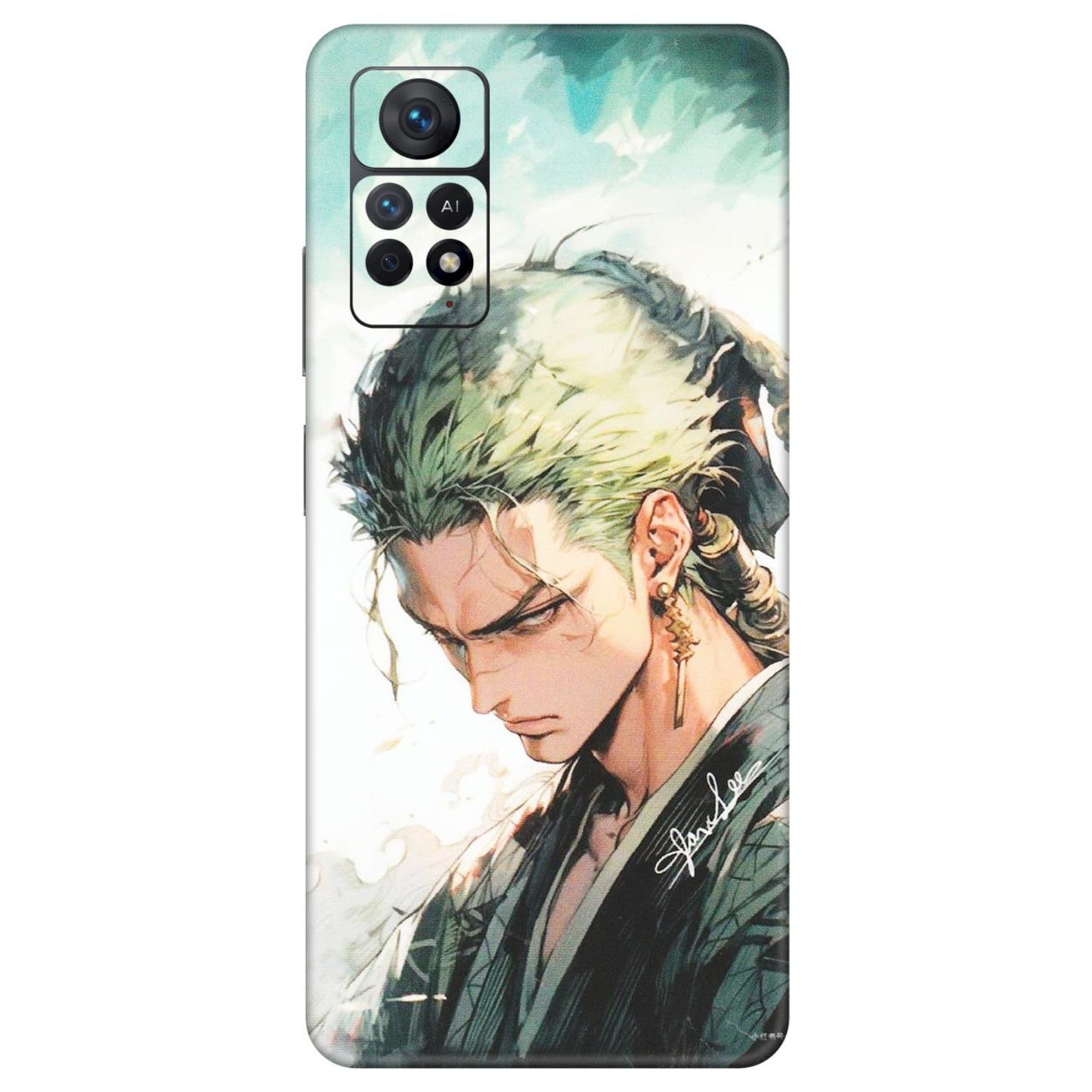 Xiaomi Redmi Phone Skins (All Models) - Pirate Hunter One Piece Anime - Matte Finish (M-157) Redmi Note 11 Pro Plus 5G