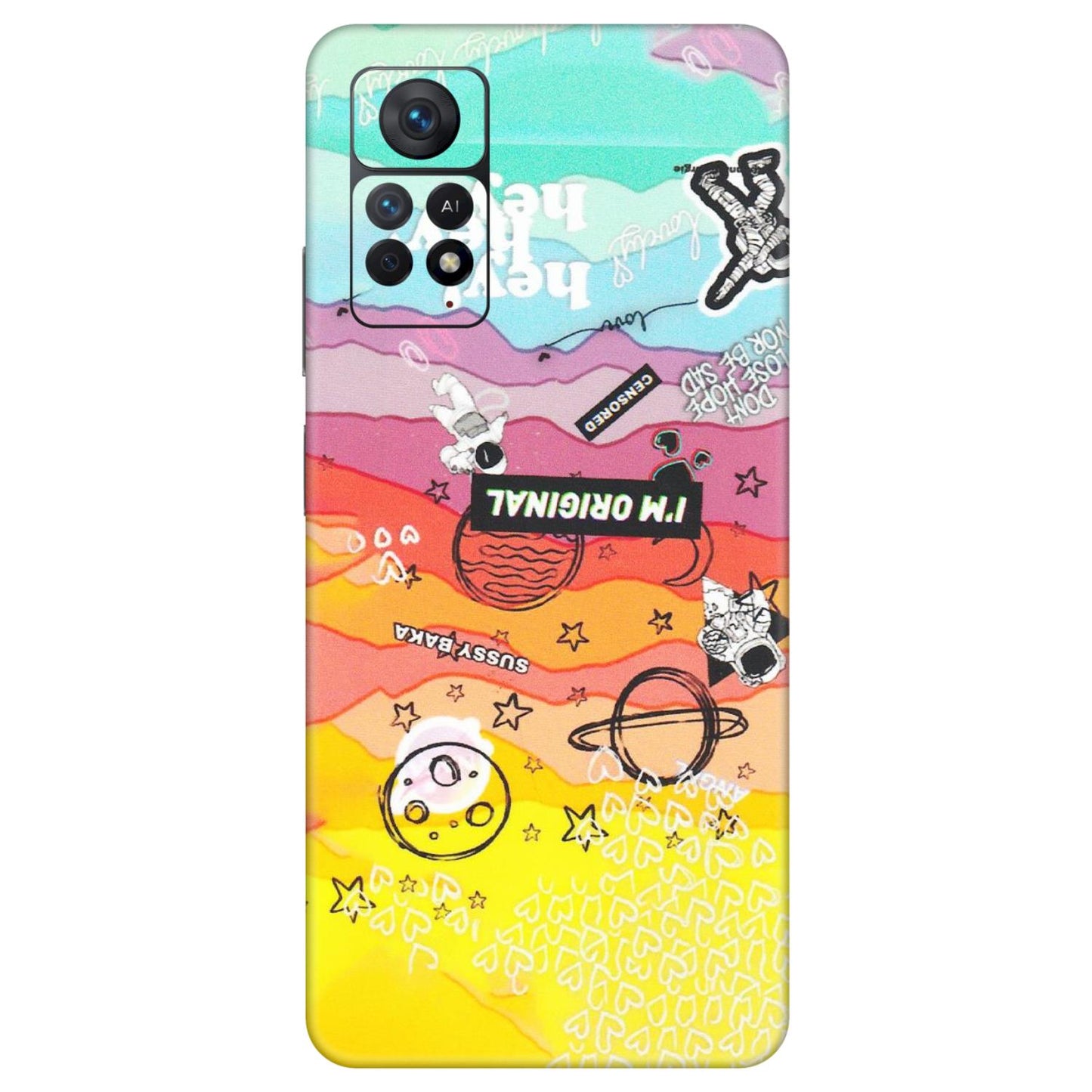 Xiaomi Redmi Phone Skins (All Models) - The Original Astronaut - Matte Finish (M-79) Redmi Note 11 Pro Plus 5G