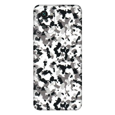 Xiaomi Redmi Phone Skins (All Models) - White Black Camouflage - 3D Embossed Finish (L-18) Redmi Note 11SE