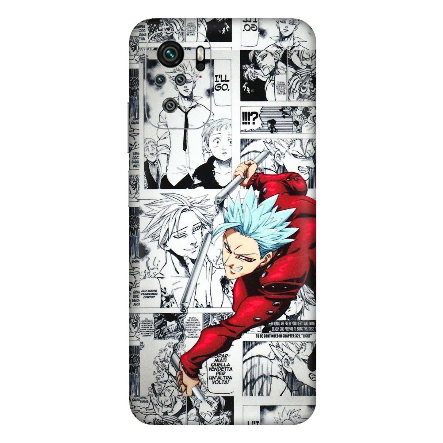 Xiaomi Redmi Phone Skins (All Models) - Anime Comic - 3D Embossed Finish (L-192) Redmi Note 11SE