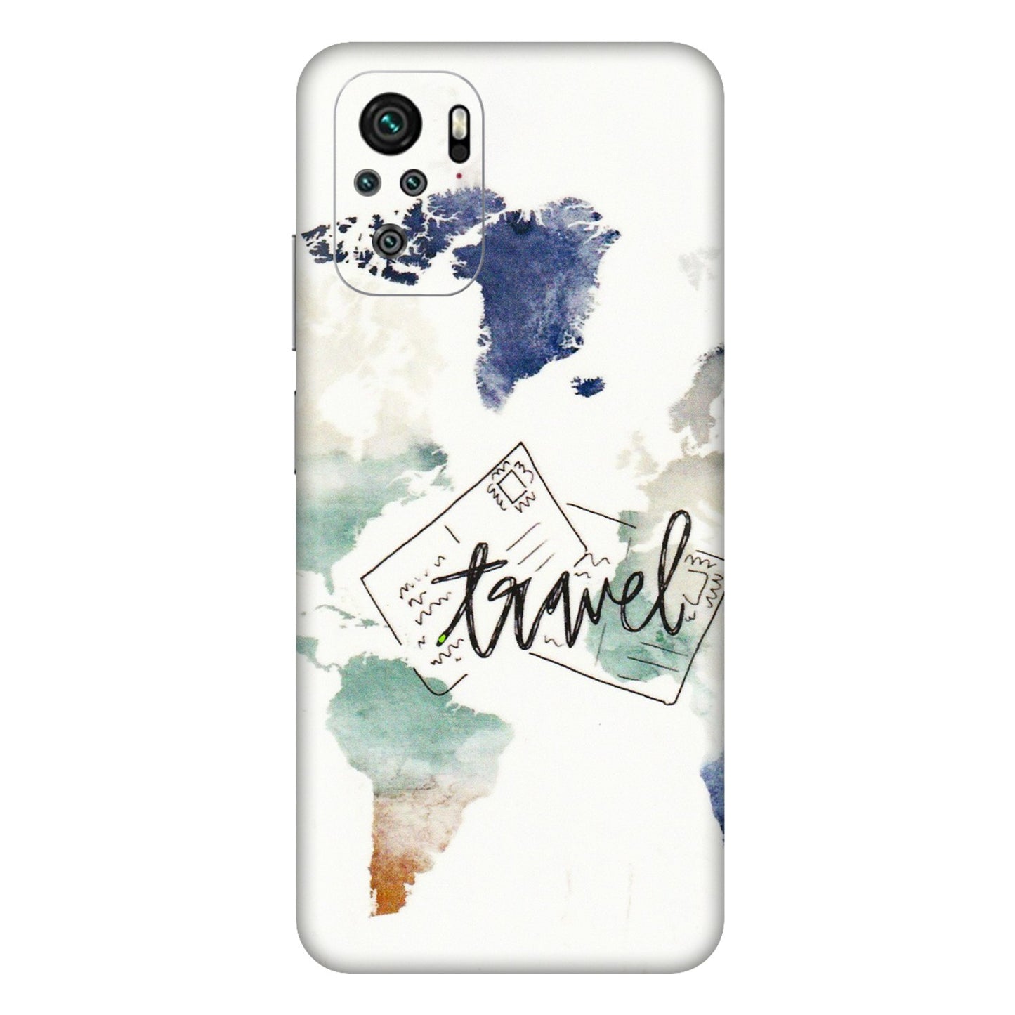 Xiaomi Redmi Phone Skins (All Models) - Travel The World - 3D Embossed Finish (L-232) Redmi Note 11SE