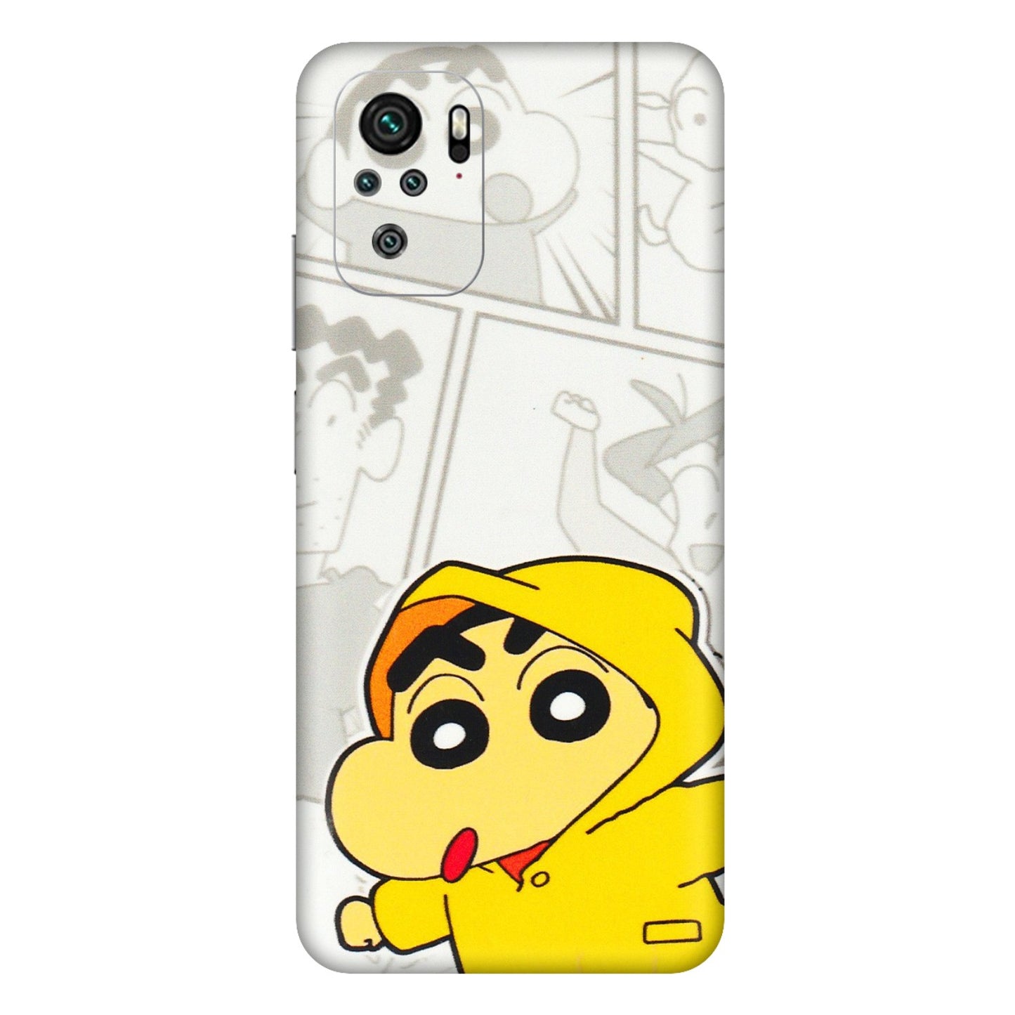 Xiaomi Redmi Phone Skins (All Models) - Yellow Shinchan Comic - 3D Embossed Finish (L-246) Redmi Note 11SE