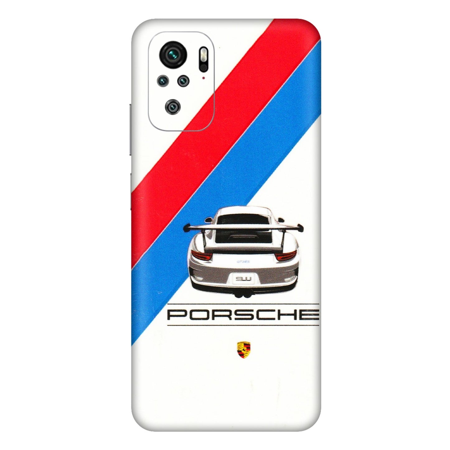 Xiaomi Redmi Phone Skins (All Models) - Porche Car Sober Logo - 3D Embossed Finish (L-248) Redmi Note 11SE