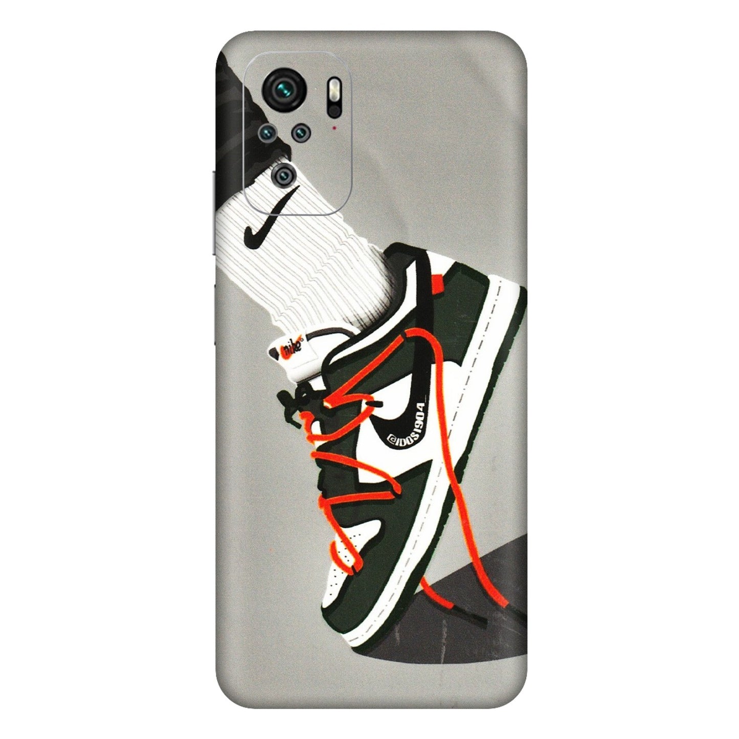 Xiaomi Redmi Phone Skins (All Models) - New Grey Sneaker - 3D Embossed Finish (L-261) Redmi Note 11SE