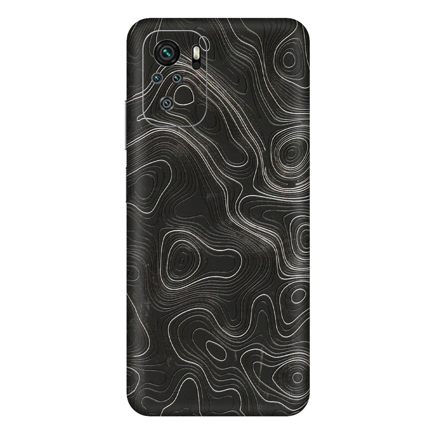 Xiaomi Redmi Phone Skins (All Models) - Abstract White Line Map - 3D Embossed Finish (L-269) Redmi Note 11SE