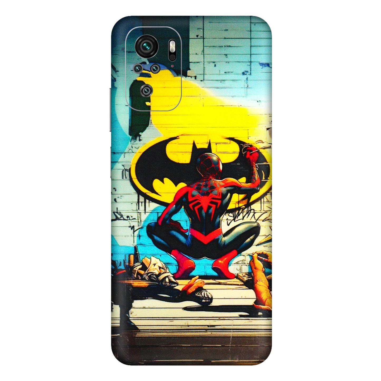 Xiaomi Redmi Phone Skins (All Models) - New Spiderman Bat Logo - 3D Embossed Finish (L-309) Redmi Note 11SE