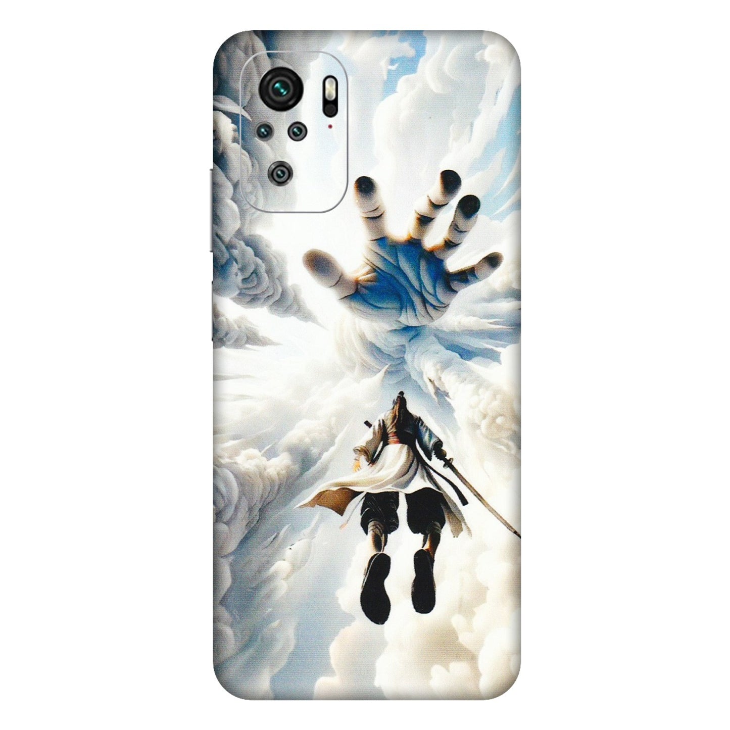 Xiaomi Redmi Phone Skins (All Models) - Big Hand With Monkey King - 3D Embossed Finish (L-323) Redmi Note 11SE